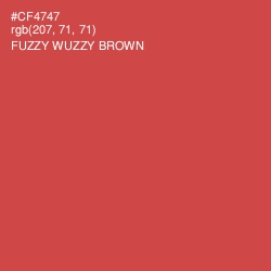 #CF4747 - Fuzzy Wuzzy Brown Color Image